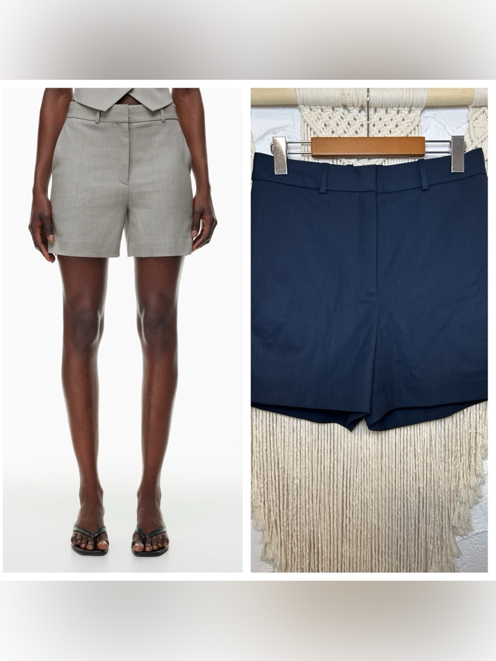 Babaton Agency Mid-Thigh Short - City Wool NWT Women’s size 6